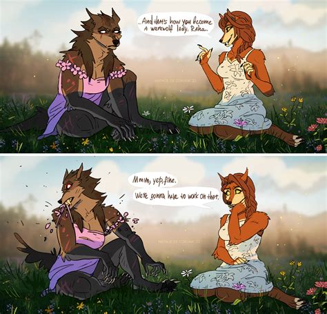 Werewolf training. (Art by nataliedecorsair) : r/FurryVelvetSFW