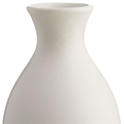 White Ceramic Vase, 11"