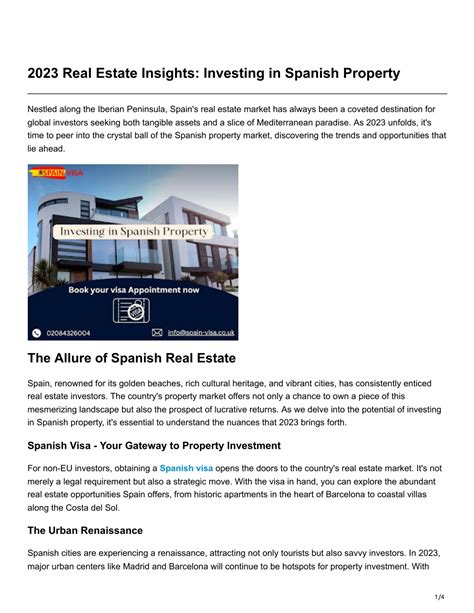 PPT - 2023 Real Estate Insights Investing in Spanish Property ...