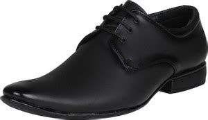 Kraasa Men Synthetic Leather Office Black Formal Shoes For Men - Buy ...