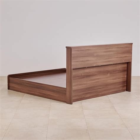 Buy Leon Bond Queen Bed with Box Storage - Brown from Home Centre at ...