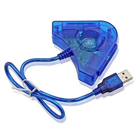 Buy TCOS TECH Dual PS2 to PS3/PC Controller Converter Cable Cord USB ...