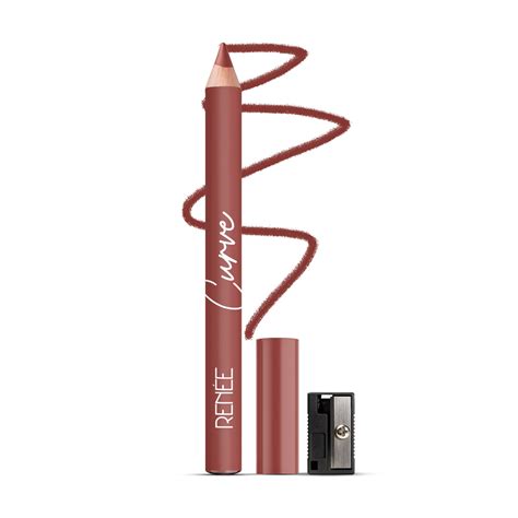 RENEE Curve Lip Liner With Sharpener - Rosewood Kiss, Matte Finish ...