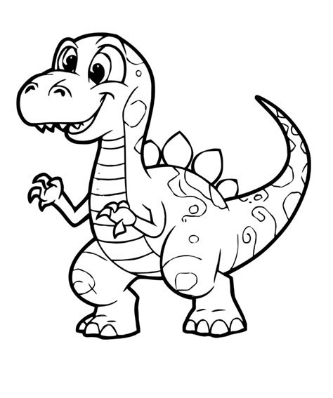 Silly Dinosaur coloring page - Download, Print or Color Online for Free
