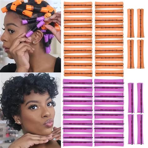 Amazon.com : 48pcs Perm Rods Set for Natural Hair, Cold Wave Perm ...