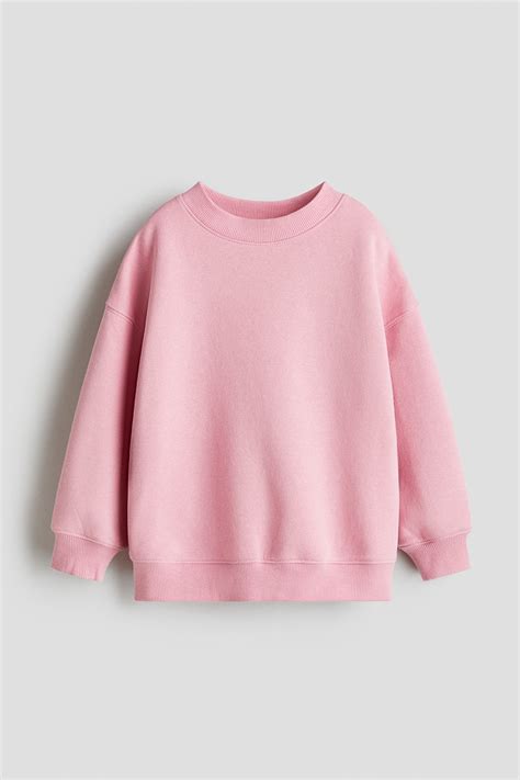 Oversized brushed-inside sweatshirt - Bubblegum pink - Kids | H&M IN