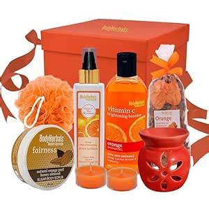 Buy BodyHerbals Orange Essentials Skin Care Gift Set for Women and Men ...