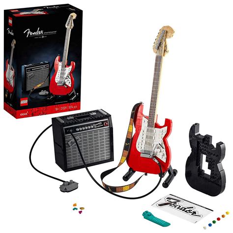 Buy LEGO Ideas Fender Stratocaster Guitar Building Kit for Adults ...