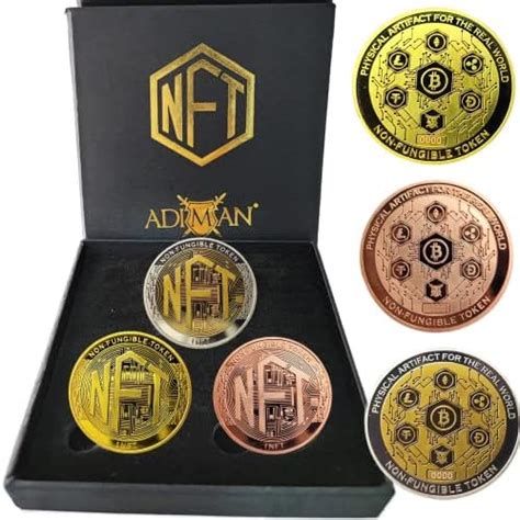 Craftbia® Bitcoin Coin Made of Real Metal Copper Plated Crypto Coin ...