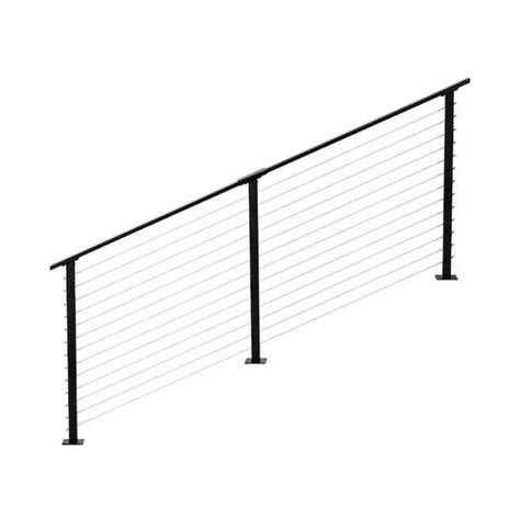 CityPost Buy 8 ft. Black Stair Cable Railing Online India | Ubuy