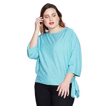 Style Quotient Women Checked Boxy with Batwing Sleeves Casual Wester ...