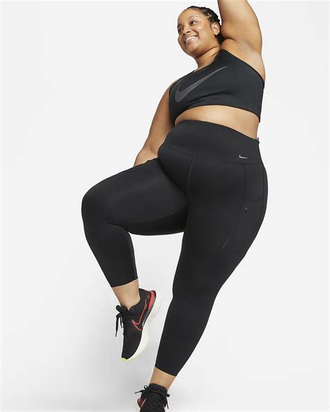 Nike Go Women's Firm-Support High-Waisted 7/8 Leggings with Pockets (Plus