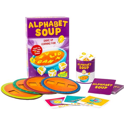 Amazon.com: Peaceable Kingdom Alphabet Soup Spelling Game - Educational ...