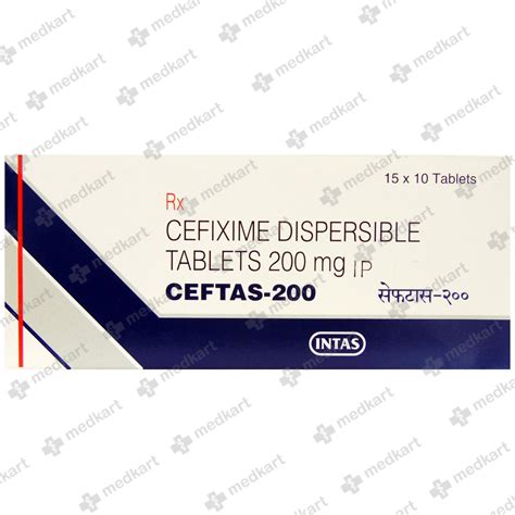 CEFTAS 200MG TABLET 10'S, Price, Composition & Generic Alternatives ...