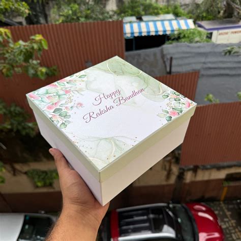 Rakhi Hamper Box 8x8x4inch – Arife.Aesthetics
