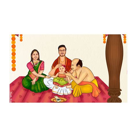 Mundan and ear piercing invitation on Behance | Baby ear piercing, Ear ...