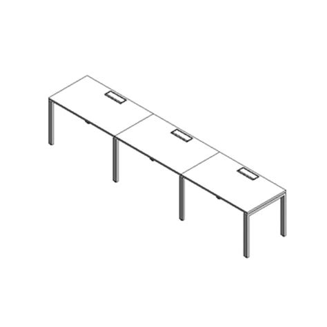 BIM objects - Free download! Modernform Single Desk 3 Seat Cosmos ...