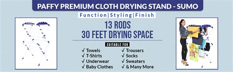 PAffy Cloth Dryer Stand - Sumo - Large - Very Easy to Assemble Made in ...