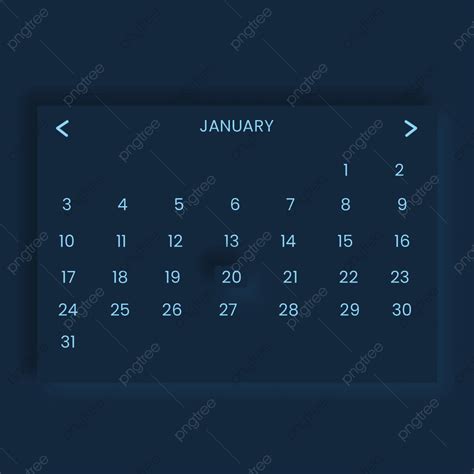 Dark Neumorphism Calendar Design Template Download on Pngtree