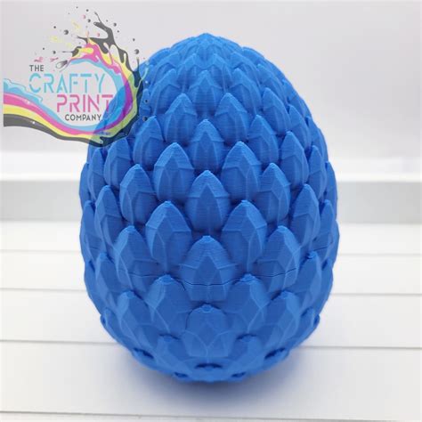 3D Printed Dragon Egg with Dragon Scales – The Crafty Print Company