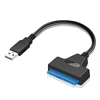 Generic USB 2.0 to SATA Adapter Converter Cable 22Pin Drive Free 2.5 ...