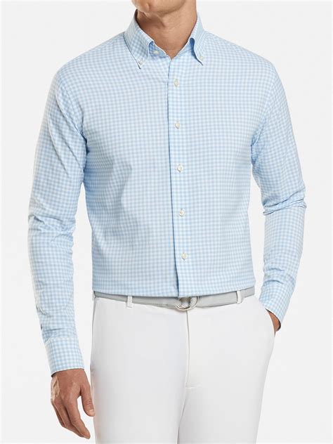 Peter Millar Crown Crafted Men's Tatum Performance Sport Shirt - Saint ...