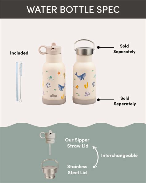 350ml Underwater Theme Insulated Stainless Steel Water Bottle for Kids ...