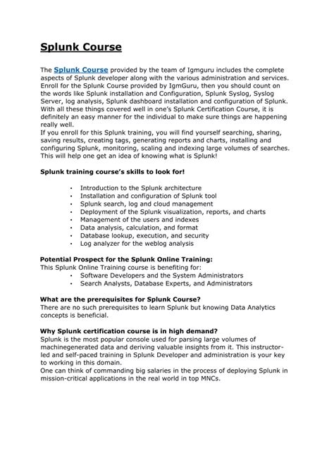 Image result for Splunk Courses