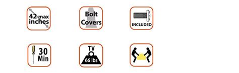 Buy Atlantic Table Top TV Stand - Universal Adjustable Table Top TV ...