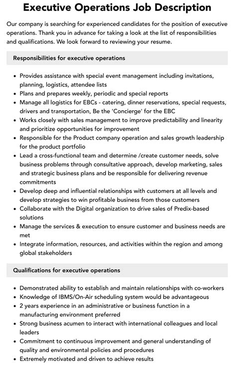 Operations Executive 的图像结果