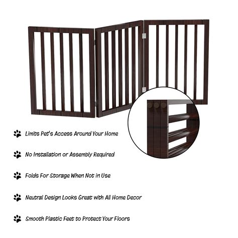 PETMAKER Indoor Pet Gate - 3-Panel Folding Dog Gate for India | Ubuy