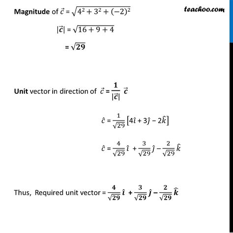 Image result for Unit Vector Examples