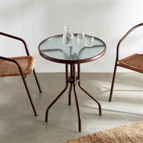 Buy Fullerton Glass Top End Table - Brown from Home Centre at just INR ...