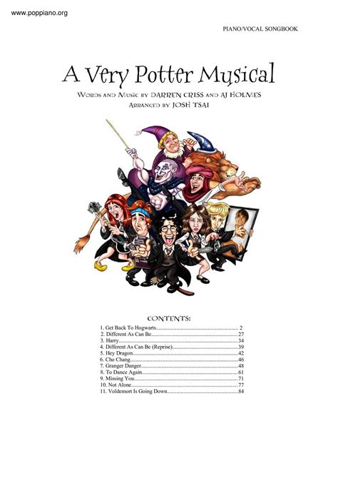 Darren Criss-Harry Potter - A Very Potter Musical book 90 pages Sheet ...