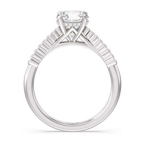 Bezel Set Hidden Accent Diamond Engagement Ring – WithClarity India