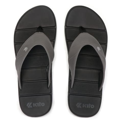 Buy Kito Men's Flip-Flops and House Slippers - 43 Grey at Amazon.in