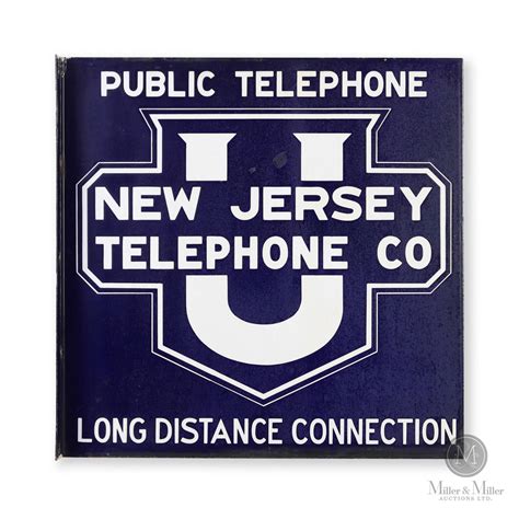 New Jersey Telephone Co. Flange Sign Auction