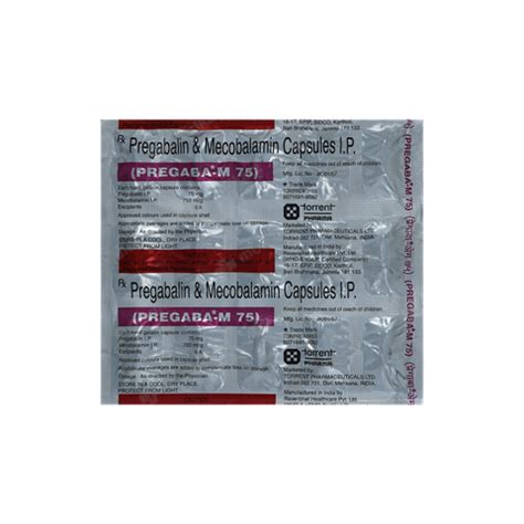 PREGABA M 75MG CAPSULE 15'S, Price, Composition & Generic Alternatives ...