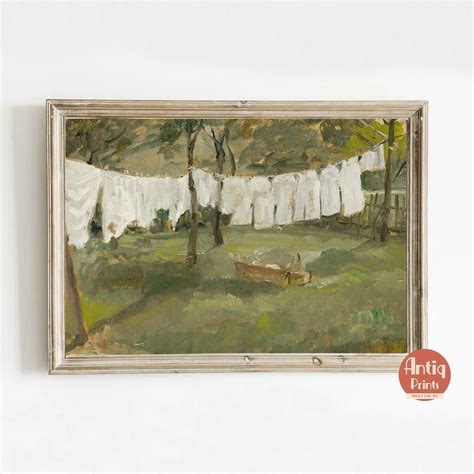 Laundry Room Wall Art Vintage Farmhouse Decor PRINTABLE Antique Oil ...