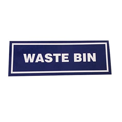 Mr. Safe - Waste Bin Sign Sunboard - 3mm (12 Inch X 4 Inch) : Amazon.in ...