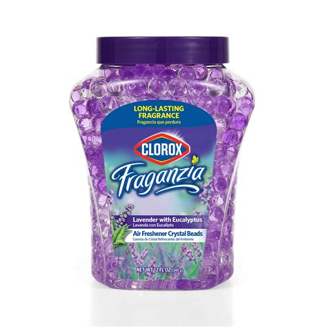Clorox Fraganzia Lavender & Eucalyptus Gel Air Freshener Beads - Odor Eliminator for Home ...