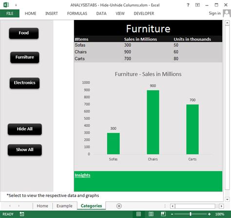 Image result for Use Command Button to Hide Columns Using VBA in Excel
