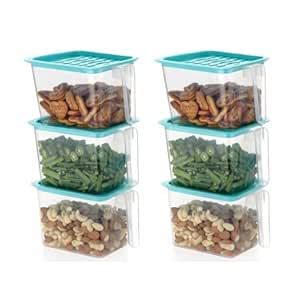 Buy Weelo Air Tight Plastic Containers Set, Storage Organizer For ...