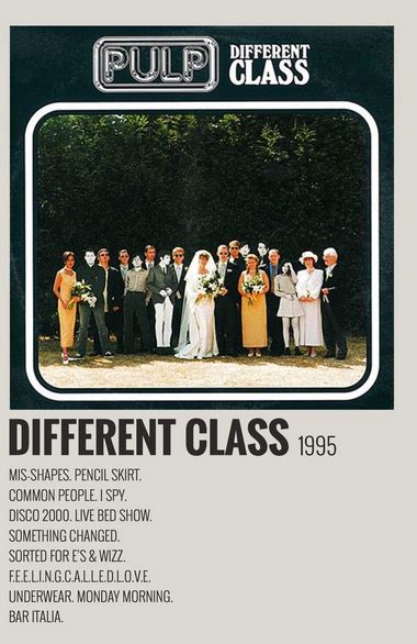 Image result for Pulp Different Class Album Cover