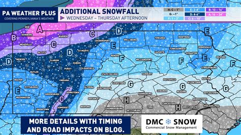 ** SNOWFALL MAP WEDNESDAY AFTERNOON... - PA Weather Plus, LLC | Facebook