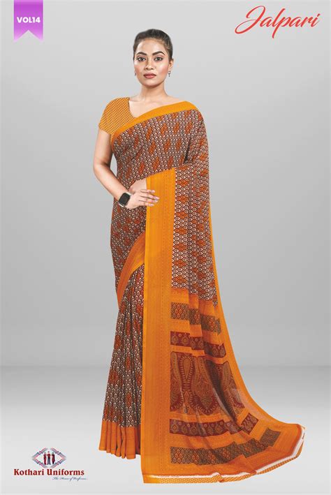 Jalpari - JP10C | KOTHARI UNIFORMS | Uniform Sarees