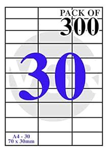 VCR A4 Size White Self Adhesive Label/Sticker for Printer (Inject ...