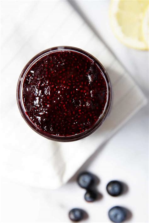 Easy Blueberry Jam made with Chia Seeds - Lexi's Clean Kitchen