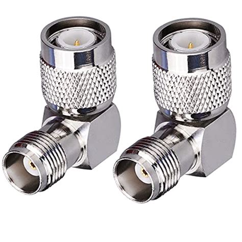 RF SIGNAL 2 Pack TNC Male to TNC Female Right Angle Connector 90 Degree ...