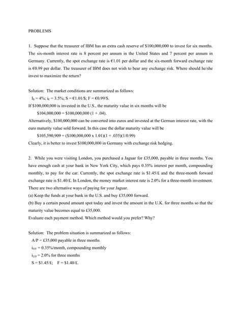 Chapter6 International Finance Management | PDF